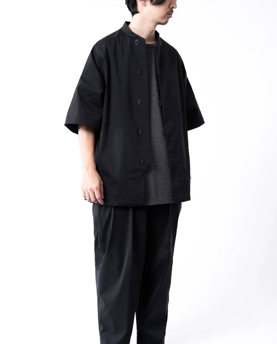 新品 激レア teatora capsulesnap shirt HL ブラック TEATORA」(テアトラ)CAPSULESNAP SHIRT S/S HOVER LAYER -BLACK-