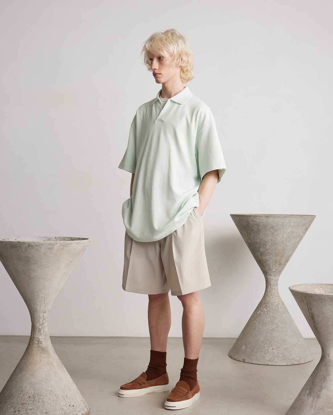 COTTON PIQUE JERSEY S/S SKIPPER POLO