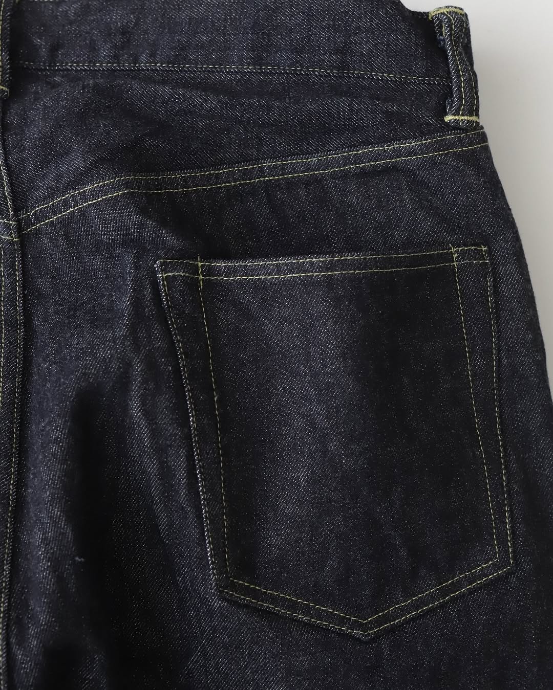 WASHED DENIM WIDE PANTS