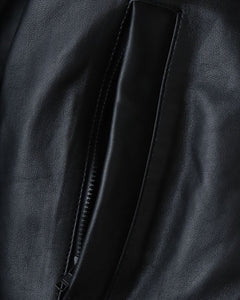 LEATHER PUFFER JACKET