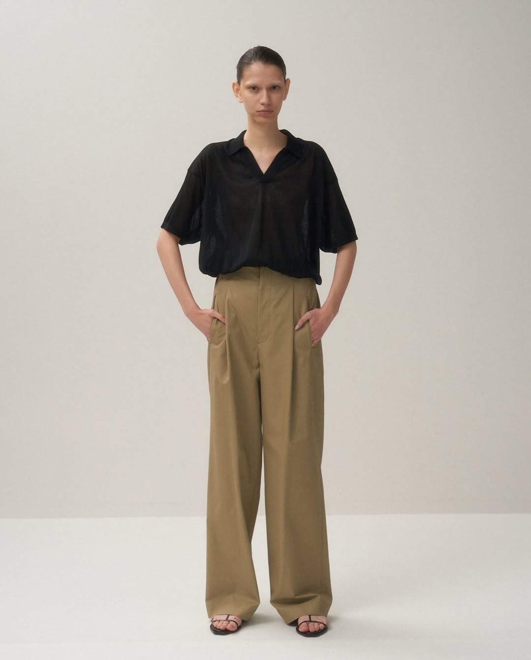 ORGANIC COTTON TWILL EASY PANTS（WOMEN）