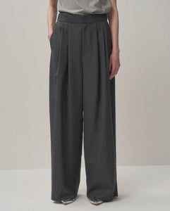 WOOL TROPICAL WIDE EASY PANTS（WOMEN）