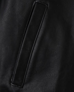 LEATHER VARSITY JACKET