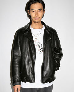 LEATHER DOUBLE RIDERS JACKET