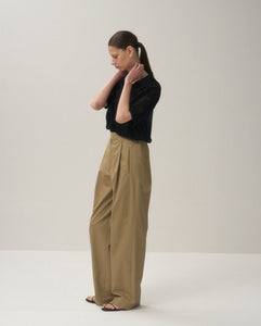 ORGANIC COTTON TWILL EASY PANTS（WOMEN）