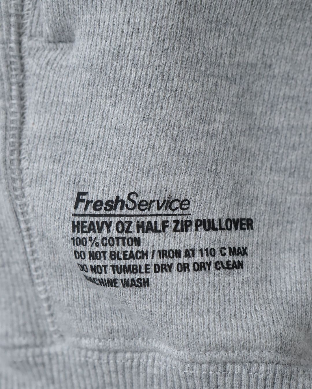 HEAVY OZ HALF ZIP PULLOVER