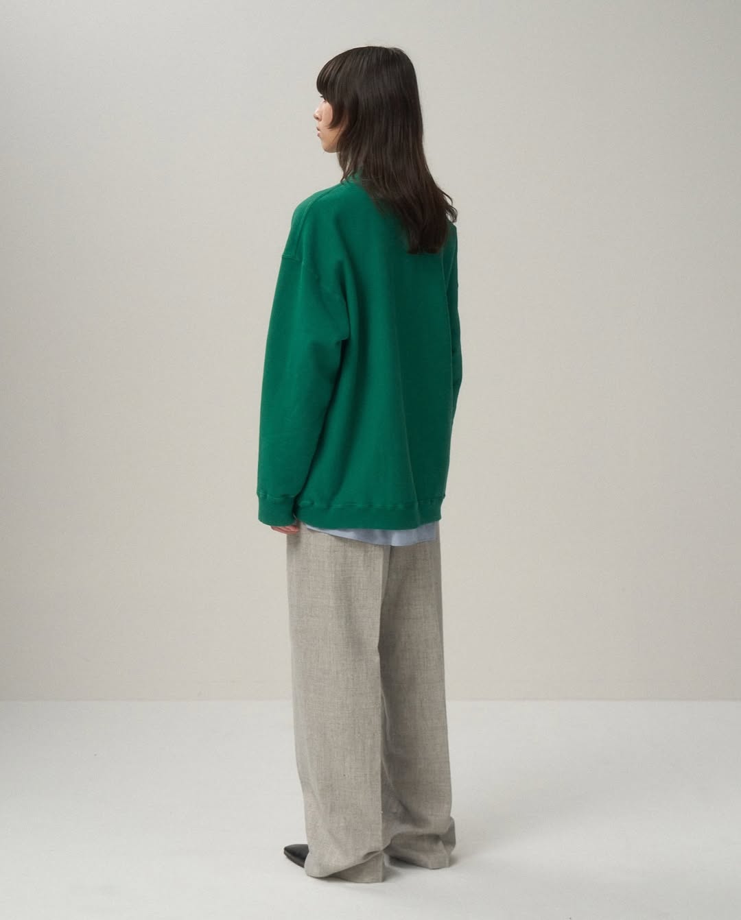NATURAL DYED URAKE OVERSIZED SWEAT SHIRT