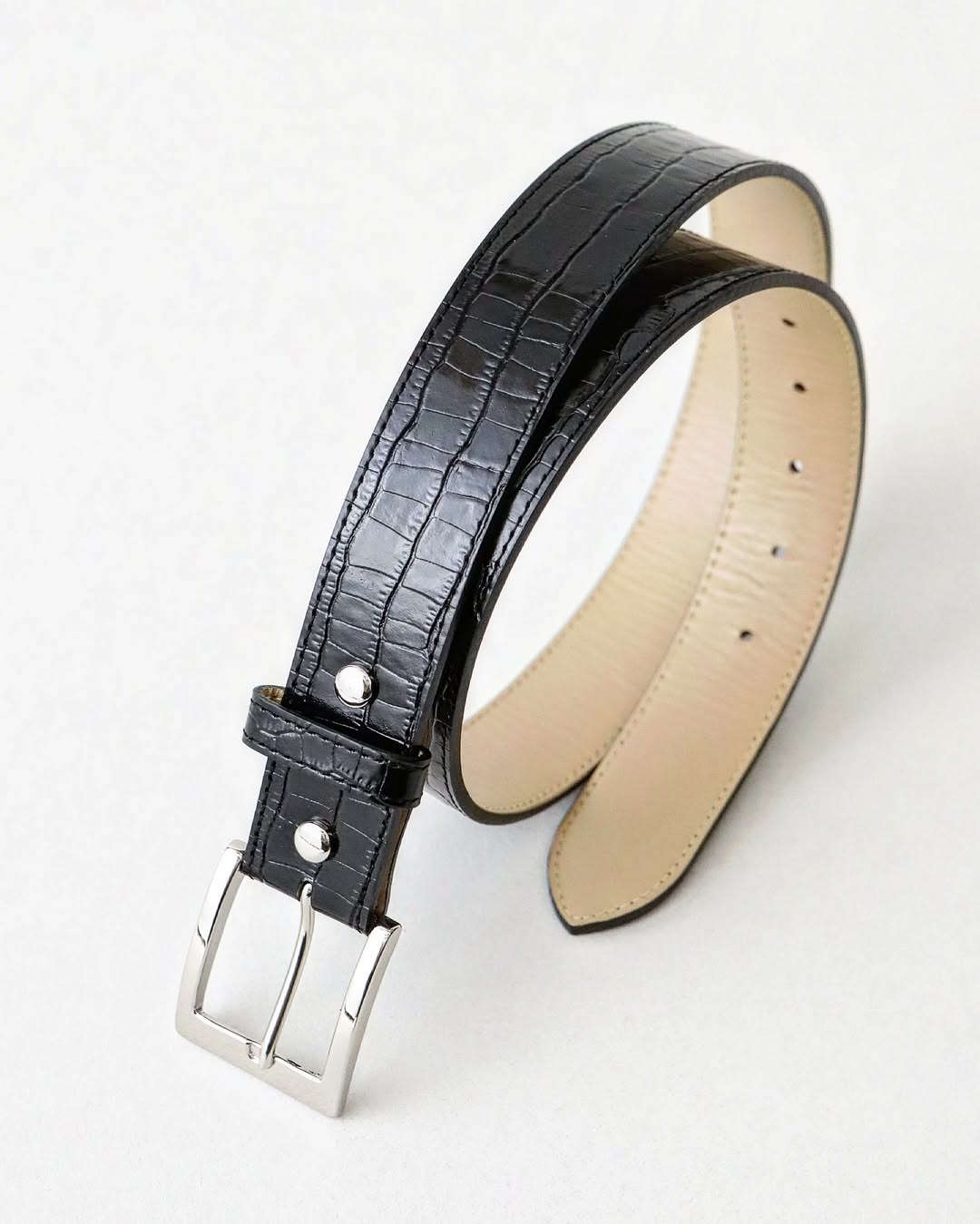 LEATHER BELT｜CROCODILE