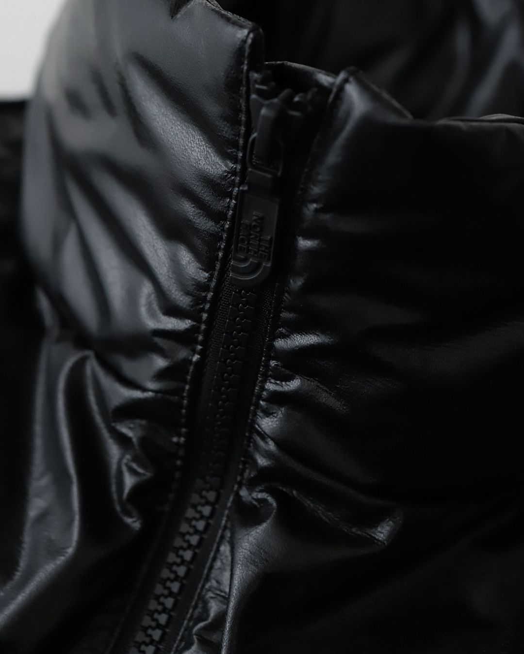 THE NORTH FACE SYNTHETIC LEATHER NUPTSE JACKET