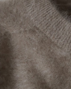 ROYAL CASHMERE FUR CREWNECK CARDIGAN（WOMEN）