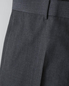 UNLIKELY BACK STRAP PLAIN FRONT TROUSERS WOOL SERGE