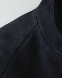 SUEDE LEATHER HARRINGTON JACKET