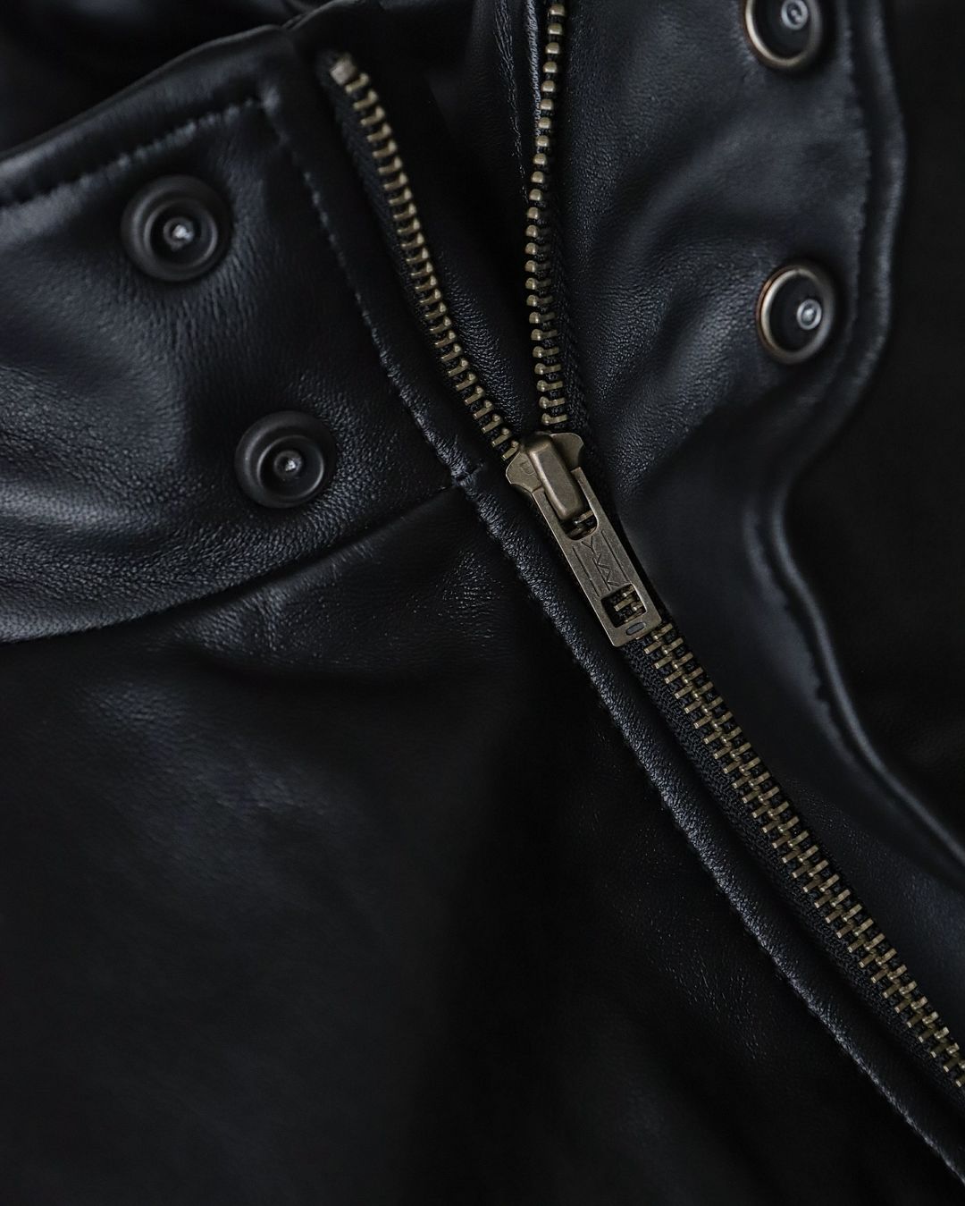 LEATHER PUFFER JACKET