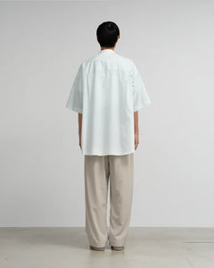 ALUMO for GP S/S OVERSIZED BAND COLLAR SHIRT