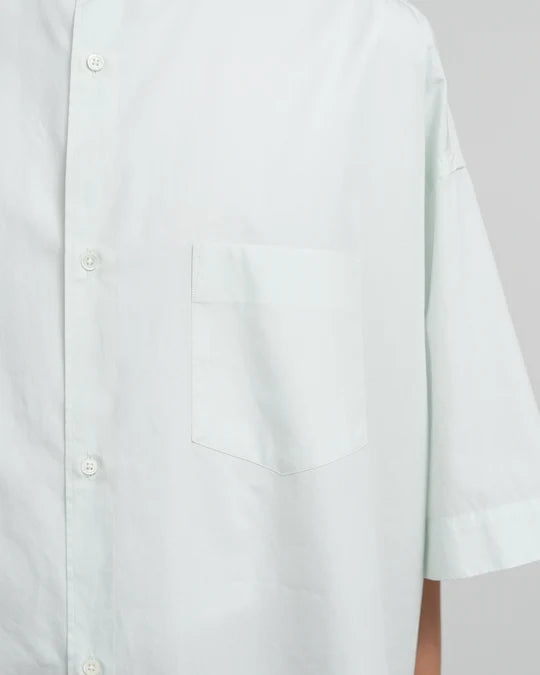 ALUMO for GP S/S OVERSIZED BAND COLLAR SHIRT