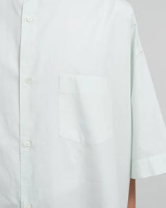 ALUMO for GP S/S OVERSIZED BAND COLLAR SHIRT