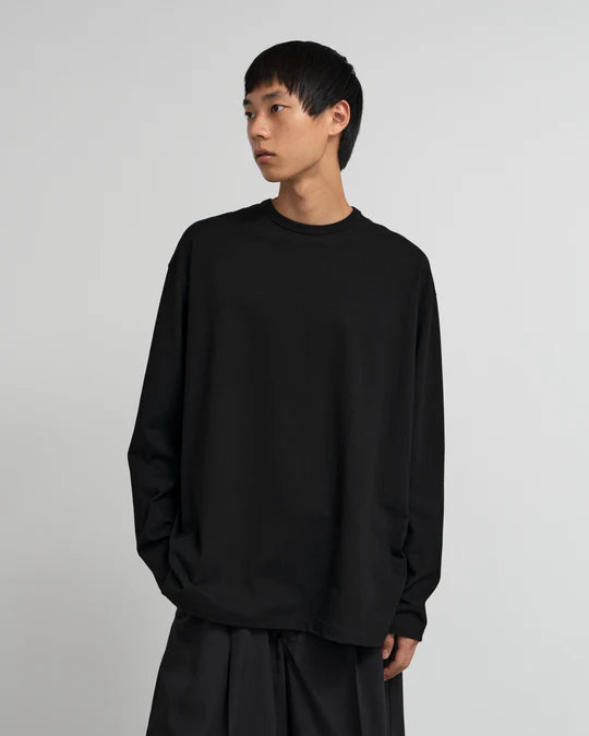 RECYCLED COTTON JERSEY L/S TEE