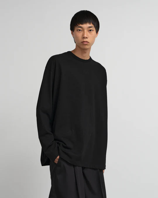 RECYCLED COTTON JERSEY L/S TEE