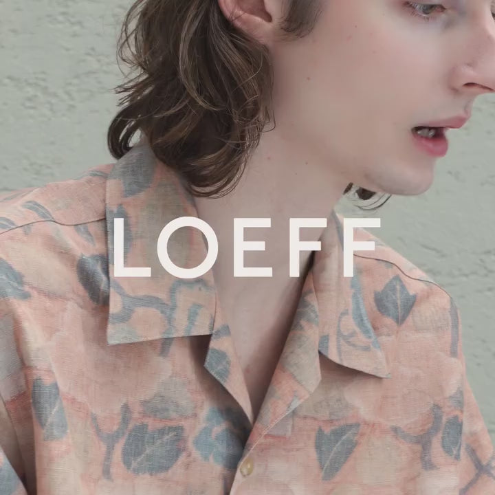 FRAGMENT FLOWER OPEN COLLAR SHIRT