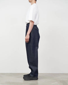 SELVAGE DENIM TWO TUCK TAPERED PANTS