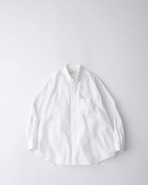 トップス Graphpaper Linen Cupro Oversized Shirt Graphpaper (グラフペーパー) Linen Cupro L/S Oversized Band Collar