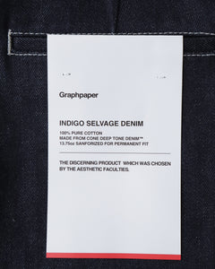 SELVAGE DENIM TWO TUCK TAPERED PANTS