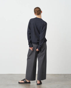 AT COTTON CLOTH TWO TUCK WIDE PANTS（WOMEN）