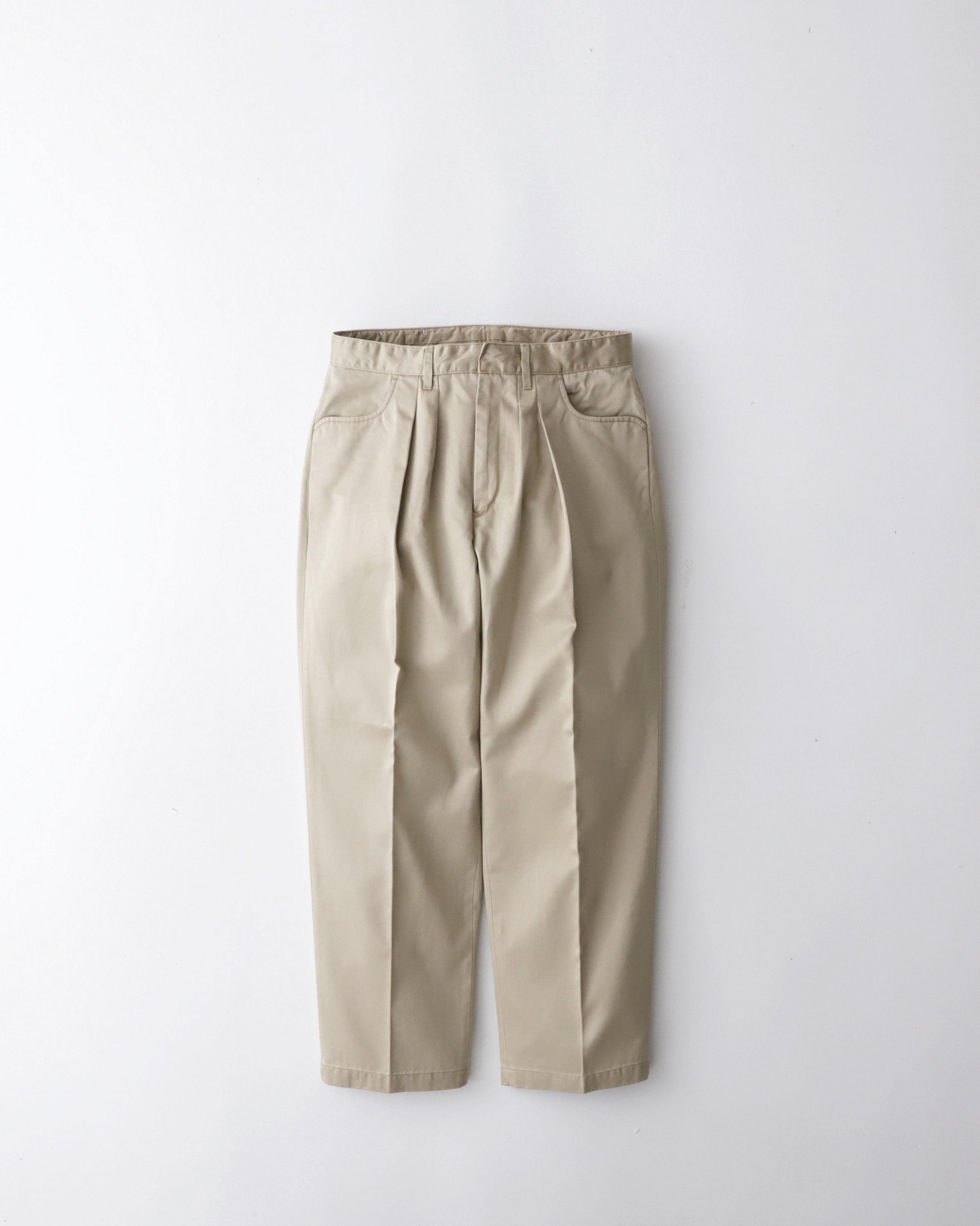 TWO-TUCK WIDE TAPERED PANTS / WESTPOINT
