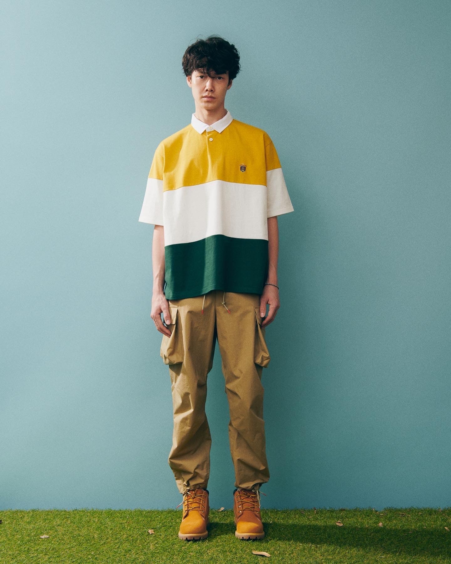 DIGAWEL｜RUGBY STRIPE POLO SHIRT