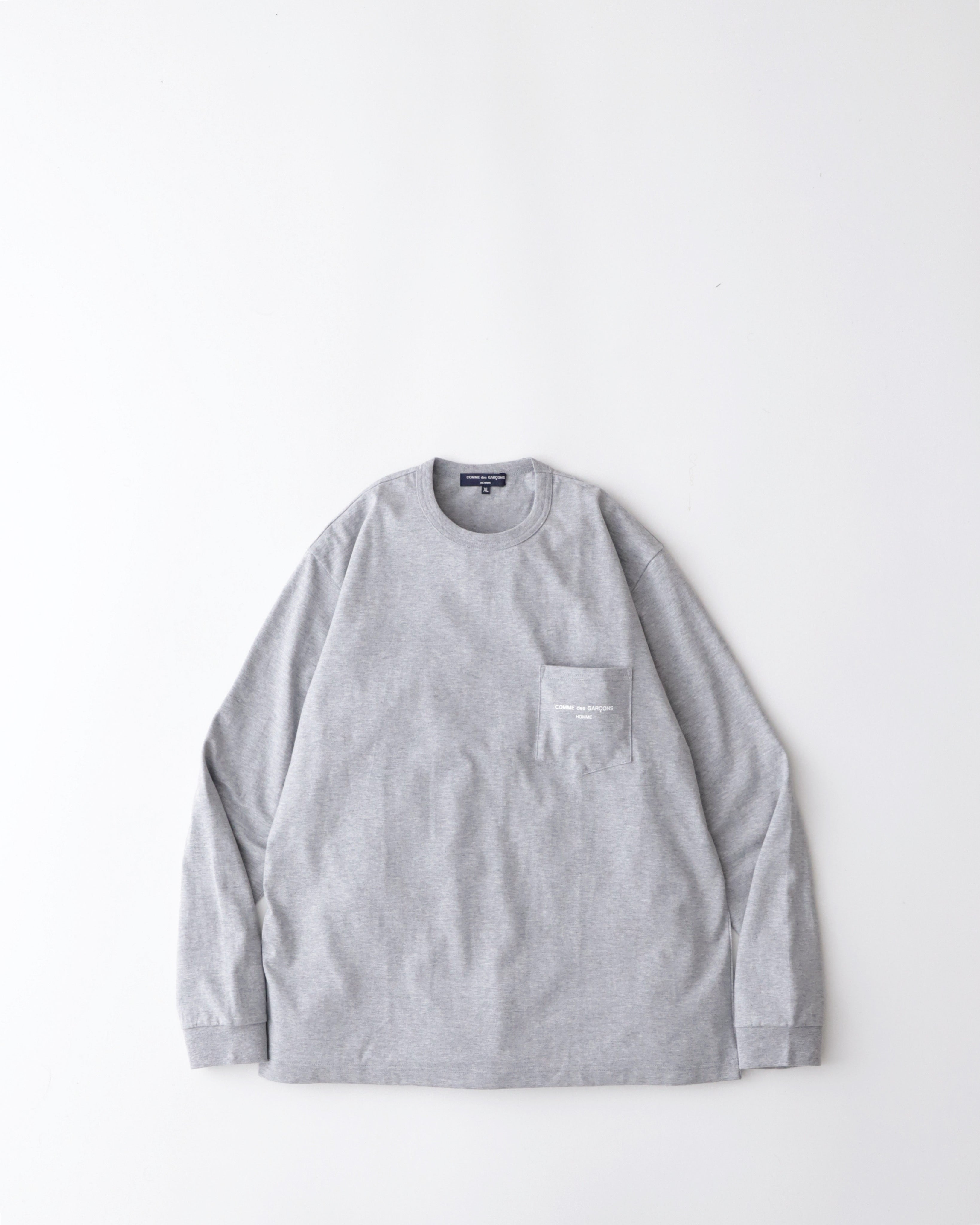 COMME des GARCONS HOMME LOGO POCKET LONG SLEEVE T-SHIRT – NCNR WEB