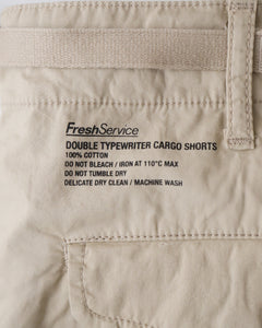 DOUBLE TYPEWRITER CARGO SHORTS