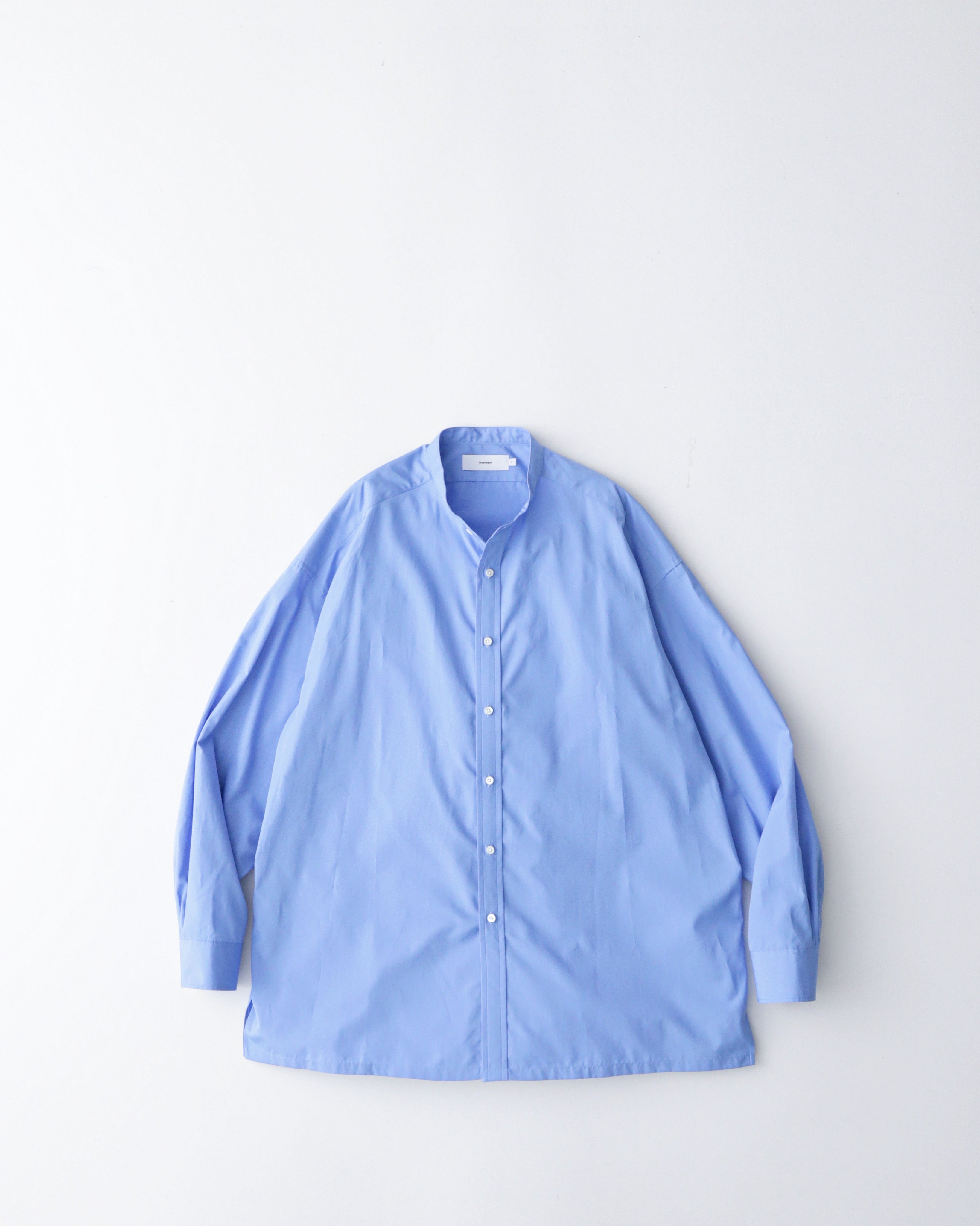 HIGH COUNT BAND COLLAR SHIRT