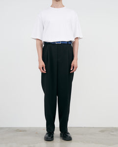SCALE OFF WOOL TAPERED TROUSERS