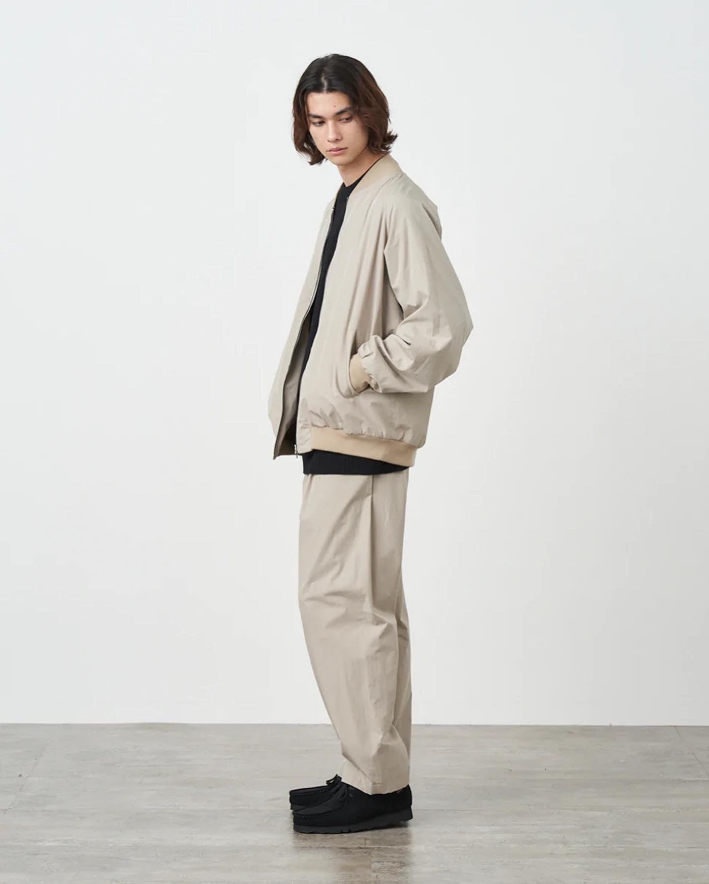 KYOTO TSURIZOME COTTON WIDE EAZY PANTS