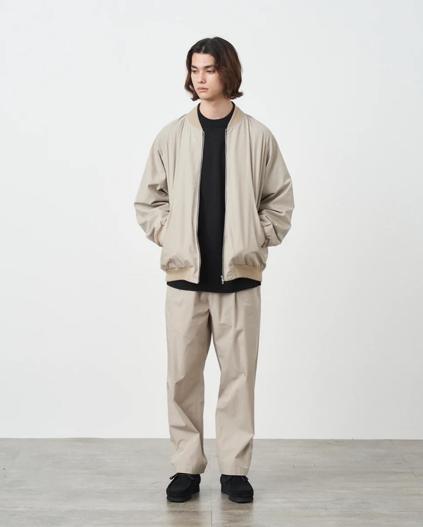 KYOTO TSURIZOME COTTON WIDE EAZY PANTS