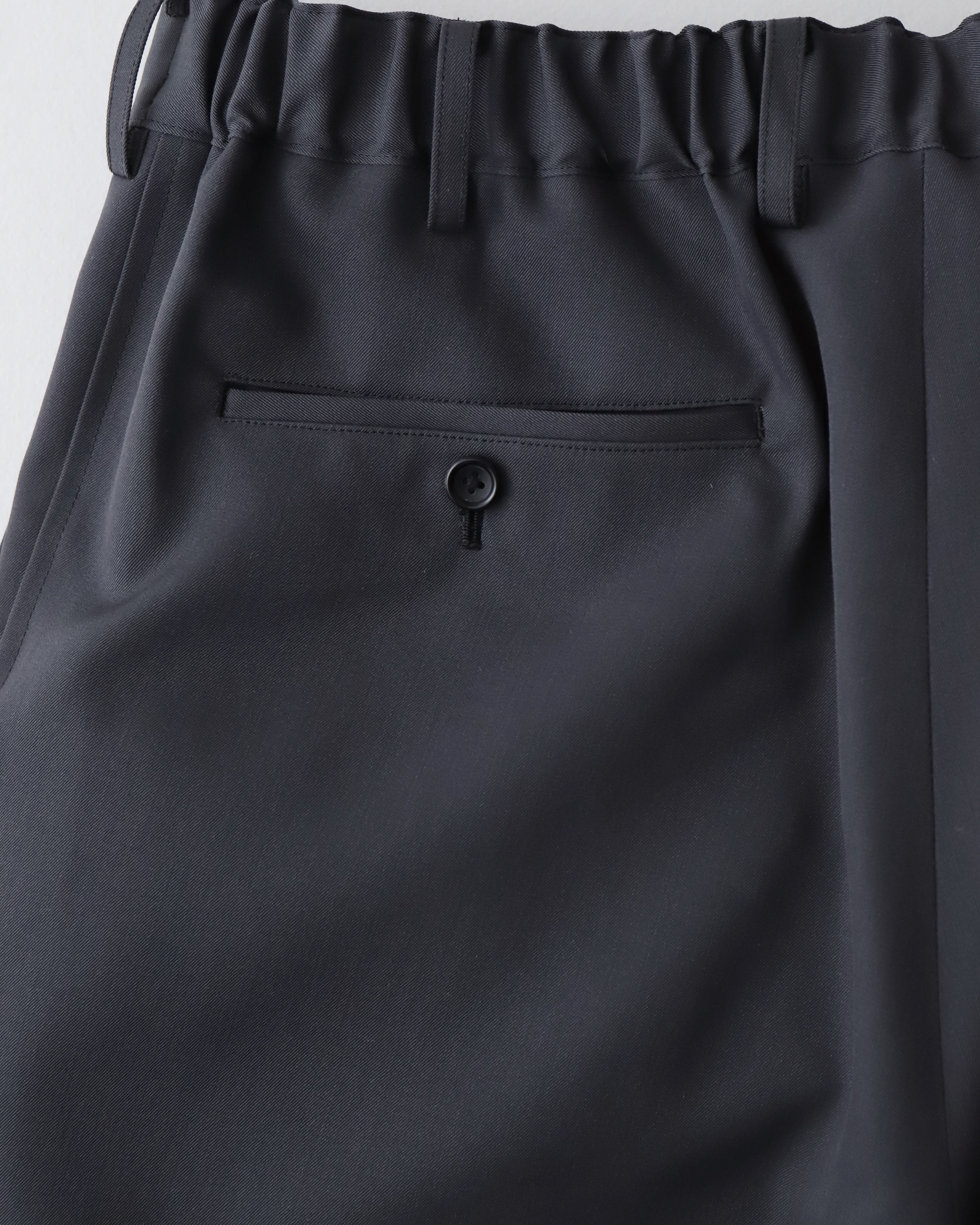 Scale Off Wool Tapered Slacks BLACK F | gulatilaw.com